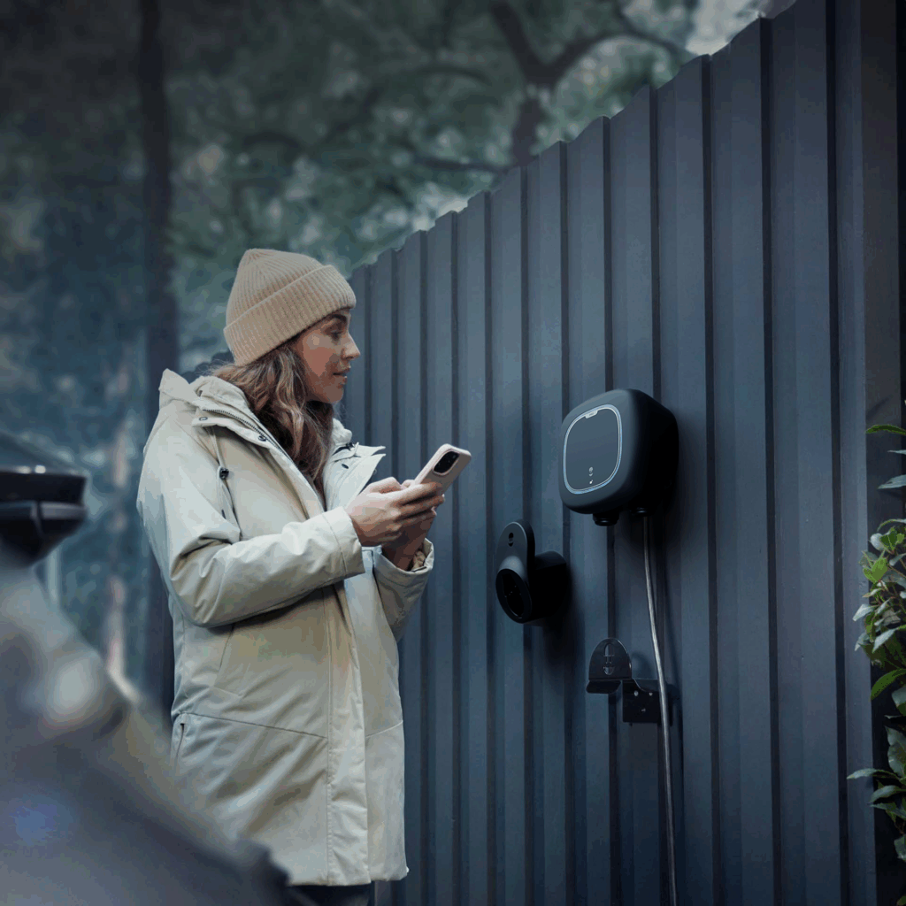 borne de recharge Wallbox en cours d'utilisation