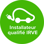 Logo certifiant la qualité d'installateur qualifié IRVE