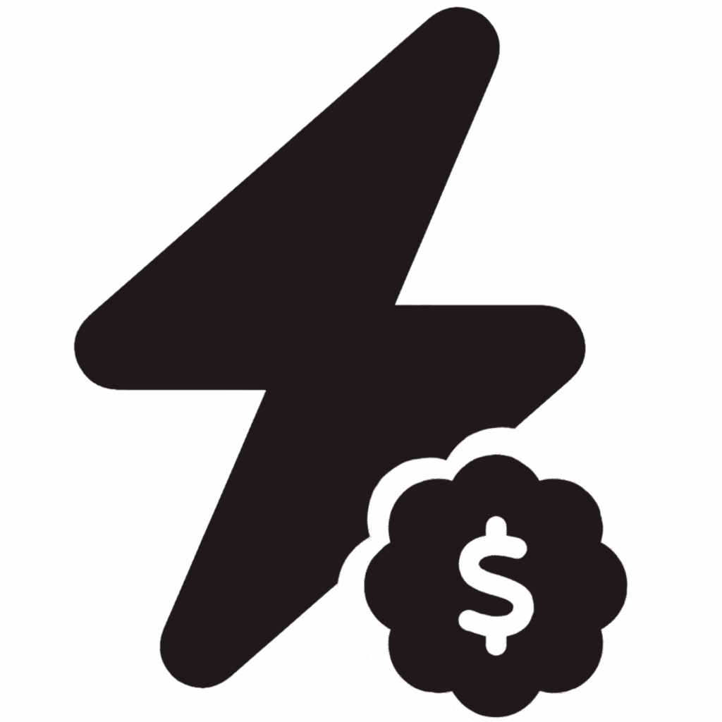 pictogramme économies d'énergie avec une borne de recharge domestique