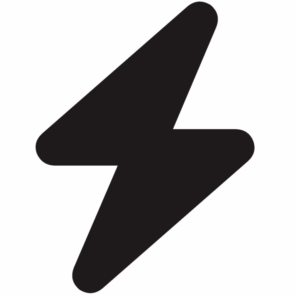 pictogramme éclair de recharge