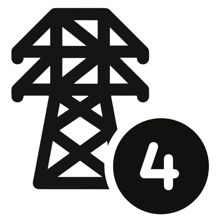Icône réseau électrique