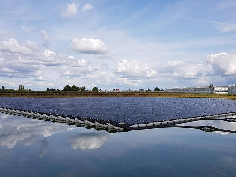 Installation photovoltaïque flottante aux Pays-Bas réalisé par SolarEdge